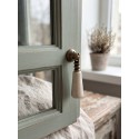 Clayre & Eef Deurknop 2x2x7 cm Beige Keramiek
