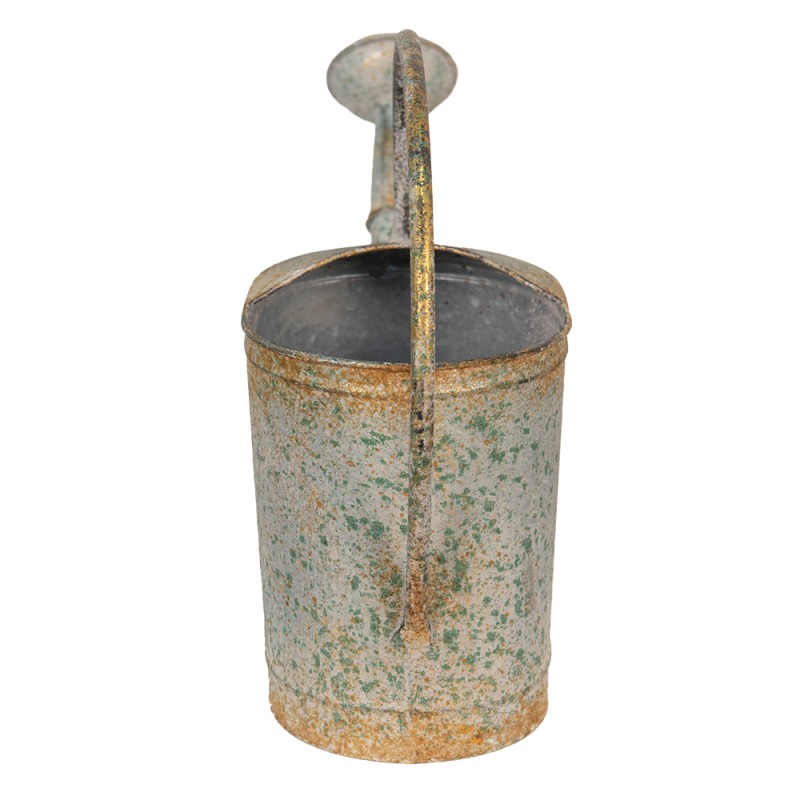 Clayre & Eef Arrosoir de décoration 50x16x33 cm Gris Vert Métal
