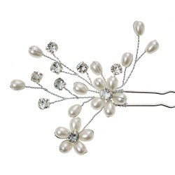 Clayre & Eef Épingle à cheveux 12 cm Couleur argent Métal
