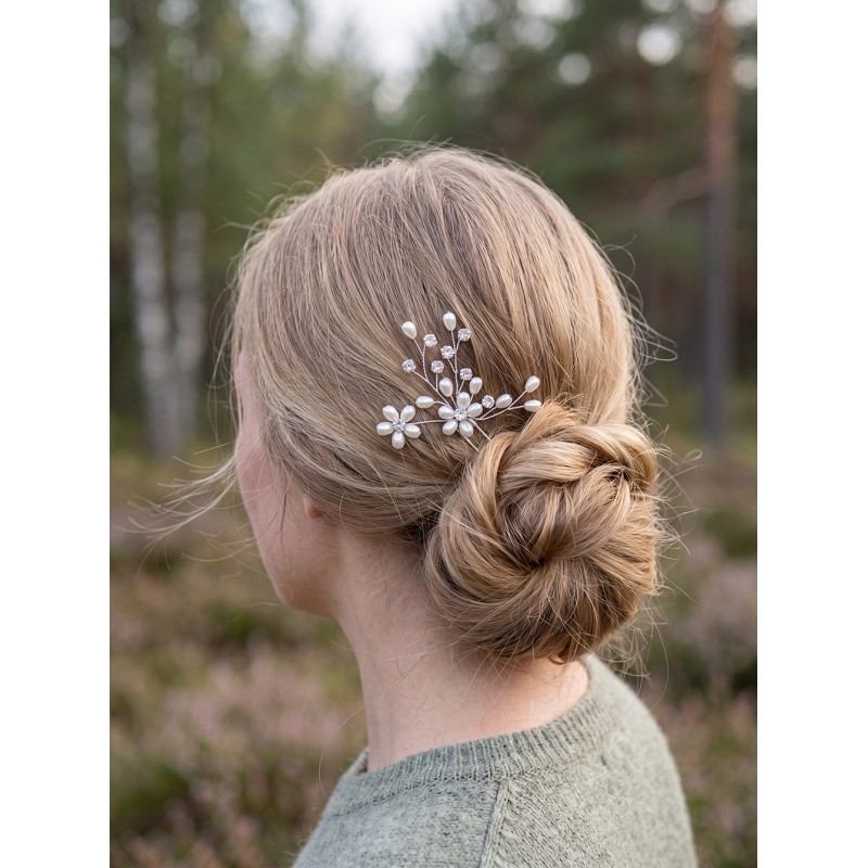 Clayre & Eef Épingle à cheveux 12 cm Couleur argent Métal