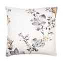 Clayre & Eef Federa per cuscino 50x50 cm Bianco Grigio Poliestere Fiori