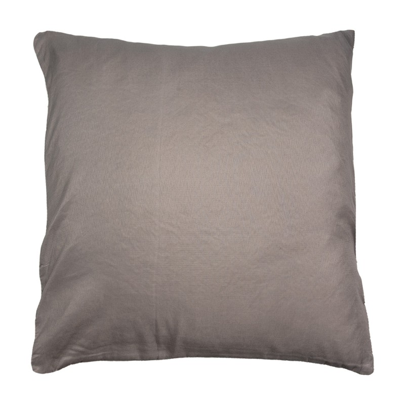 Clayre & Eef Federa per cuscino 50x50 cm Bianco Grigio Poliestere Fiori
