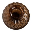 Clayre & Eef Vaas Ø 24x25 cm Bruin Glas