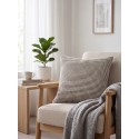 Clayre & Eef Housse de coussin 45x45 cm Marron Blanc Synthétique