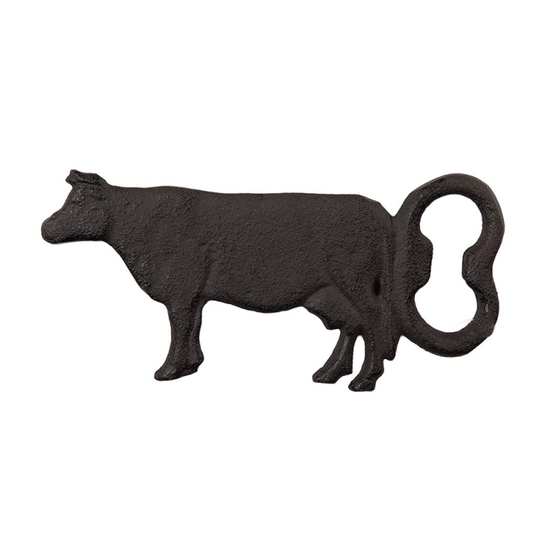 Clayre & Eef Flesopener Koe 15x1x7 cm Bruin Metaal