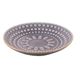 Clayre & Eef Gebaksbord Ø 13 cm Paars Keramiek
