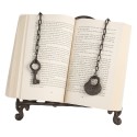 Clayre & Eef Porta libro di cucina 27x5x27 cm Marrone Metallo