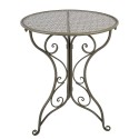 Clayre & Eef Bistroset Bistrotafel Bistrostoel 3-delig Ø 60x70 / 50x40x93 cm Groen Metaal