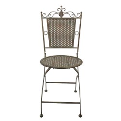 Clayre & Eef Sedie da bistr 43x45x96 cm Verde Marrone Ferro