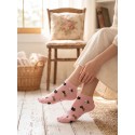Clayre & Eef Funny Socks one size Pink Polyester Cats