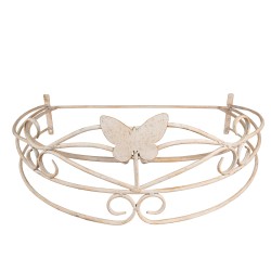 Clayre & Eef Bed Canopy 66x46x23 cm Beige Iron Butterfly