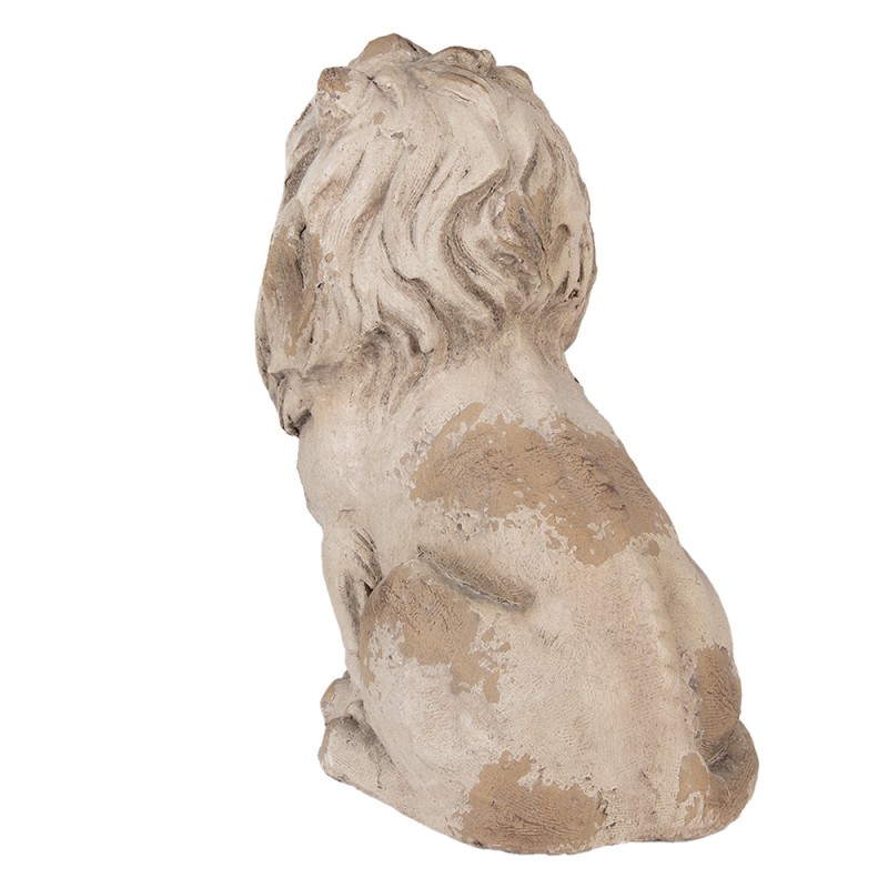 Clayre & Eef Dekorationsfigur Löwe 31x20x41 cm Beige Keramik
