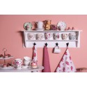 Clayre & Eef Tazza e piattino 150 ml Bianco Dolomia