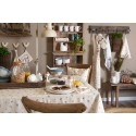 Clayre & Eef Tazza e piattino 150 ml Bianco Dolomia