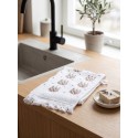Clayre & Eef Serviette invitée 40x66 cm Blanc Coton Cerf