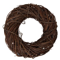 Clayre & Eef Krans Ø 40x10 cm Bruin Rotan