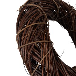 Clayre & Eef Krans Ø 40x10 cm Bruin Rotan