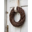 Clayre & Eef Wreath Ø 40x10 cm Brown Rattan
