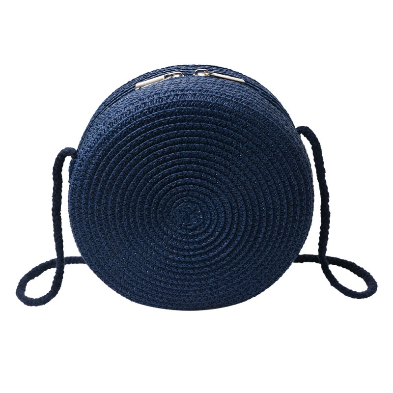 Clayre & Eef Handtas Blauw Synthetisch
