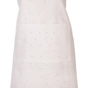 Clayre & Eef Küchenschürze 70x85 cm Beige Baumwolle