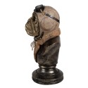 Clayre & Eef Figurine Dog 35 cm Brown Polyresin