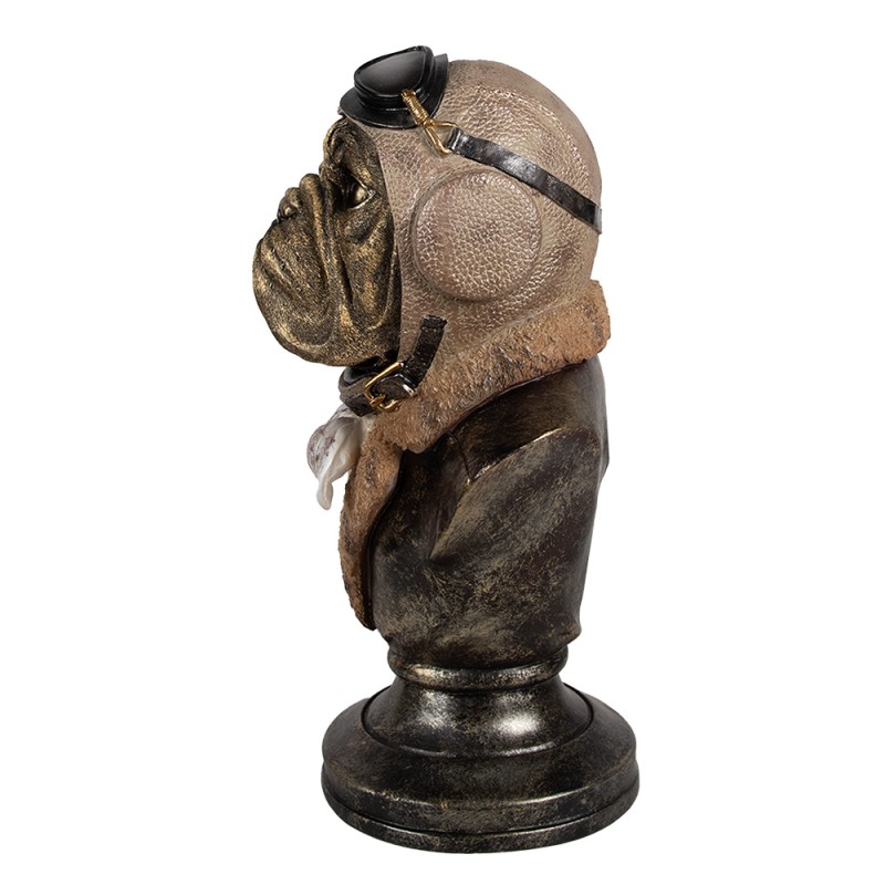 Clayre & Eef Figurine Dog 35 cm Brown Polyresin