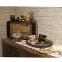 Clayre & Eef Bouteille de décoration Ø 6x11 cm Marron Verre