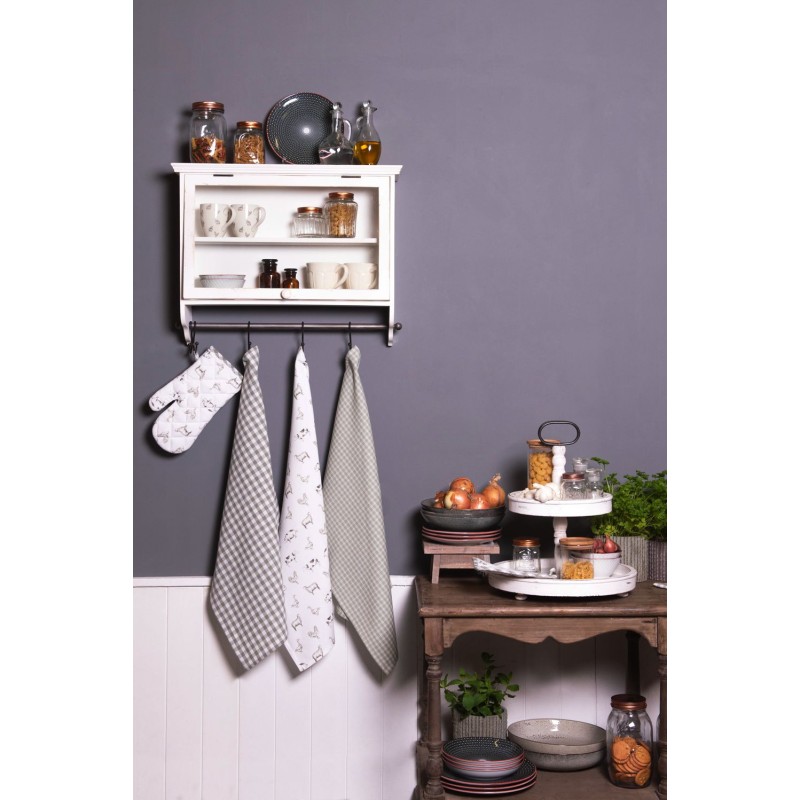 Clayre & Eef Decoratie Fles Ø 6x11 cm Bruin Glas