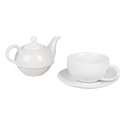 Clayre & Eef Tea for One 350 ml White Ceramic