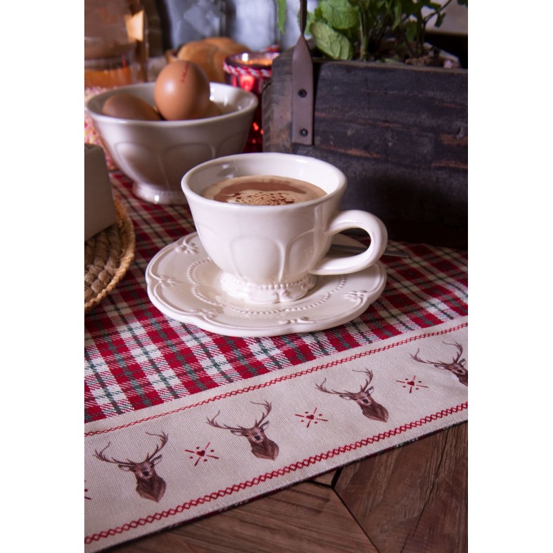 Clayre & Eef Soup Bowl 400 ml Beige Ceramic