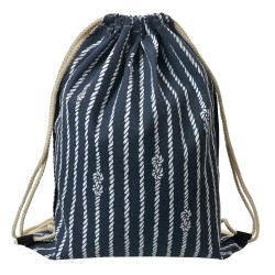Clayre & Eef Rugzak 34x43 cm Blauw Synthetisch