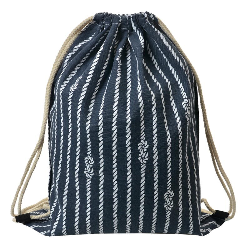 Clayre & Eef Rugzak 34x43 cm Blauw Synthetisch
