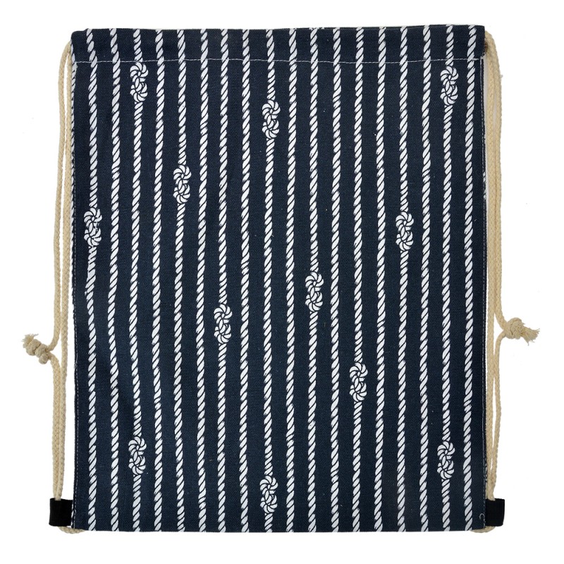 Clayre & Eef Rugzak 34x43 cm Blauw Synthetisch