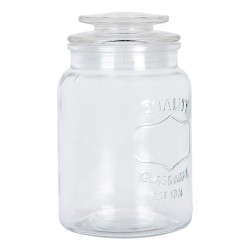 Clayre & Eef Vorratsglas Ø 11x18 cm Transparant Glas
