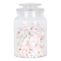 Clayre & Eef Pot de stockage Ø 11x18 cm Transparent Verre