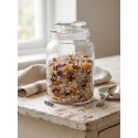 Clayre & Eef Pot de stockage Ø 11x18 cm Transparent Verre