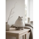 Clayre & Eef Image de décoration Chat 14x13x18 cm Gris Céramique