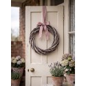 Clayre & Eef Wreath Ø 30x6 cm Brown Rattan