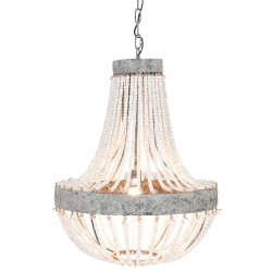 Clayre & Eef Hanglamp Ø 54x72 cm Grijs IJzer