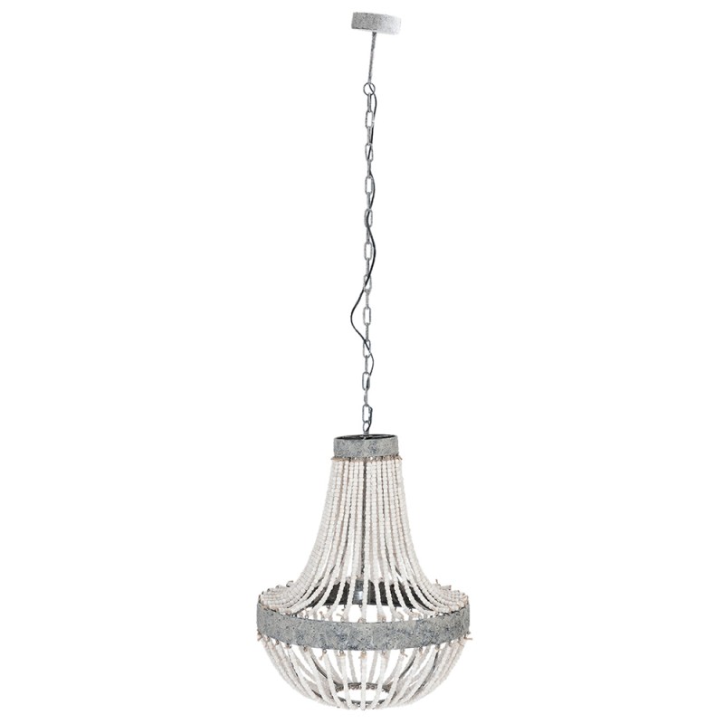 Clayre & Eef Hanglamp Ø 54x72 cm Grijs IJzer