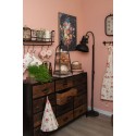 Clayre & Eef Lampada da terra 59x27x189 cm Nero Ferro