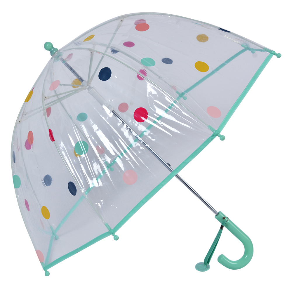 Juleeze Kinderparaplu Ø 65x65 cm Groen Kunststof Stippen afbeelding