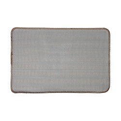 Clayre & Eef Tappetino da bagno 58x38x2 cm Marrone Poliestere Stella