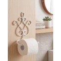 Clayre & Eef WC Rol Houder 17x7x22 cm Wit IJzer
