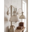Clayre & Eef Lampada da parete 34x41x43 cm Bianco Ferro