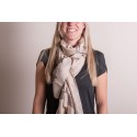 Juleeze Sjaal Dames Print 90x180 cm Beige Synthetisch
