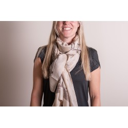 Juleeze Foulard Ladies Print 90x180 cm Beige Synthétique