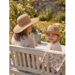 Clayre & Eef Hoed Kind Beige Papierstro Kat