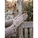Clayre & Eef Winter Gloves 9x23 cm Beige Polyester