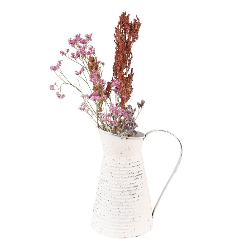 Clayre & Eef Pichet de décoration 20x15x24 cm Beige Fer